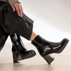 Boots noir à plateforme