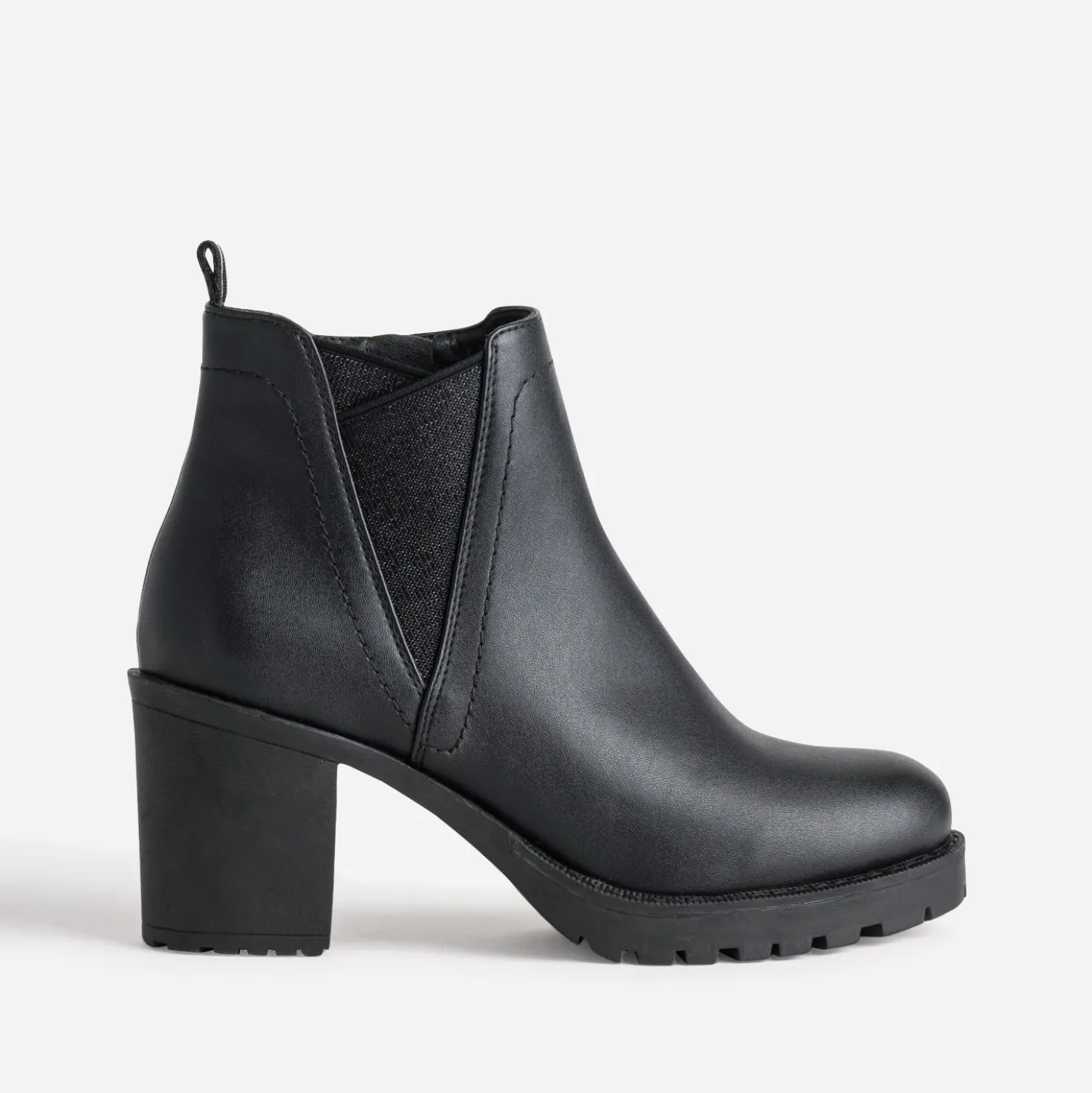 Boots noir semelle crantée