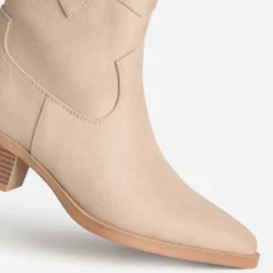 Boots santiag TEXTO beige