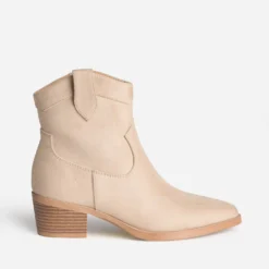 Boots santiag TEXTO beige