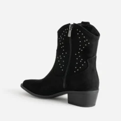 Boots santiag TEXTO noir suédé clouté