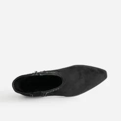 Boots santiag TEXTO noir suédé clouté