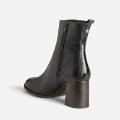 Boots à talon ERAM FLEX noir cuir