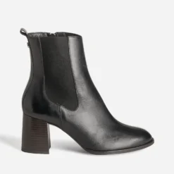 Boots à talon ERAM FLEX noir cuir