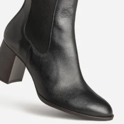 Boots à talon ERAM FLEX noir cuir