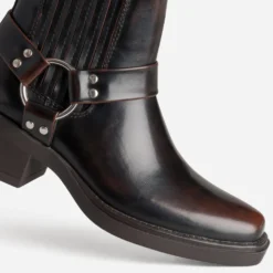 Boots TEXTO bordeaux esprit motard