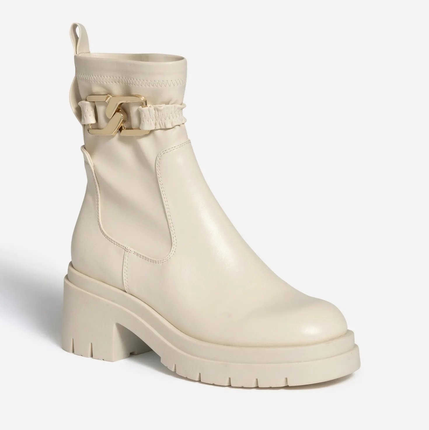 Boots TEXTO écru avec bride amovible