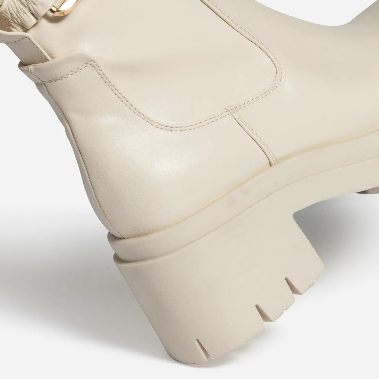 Boots TEXTO écru avec bride amovible