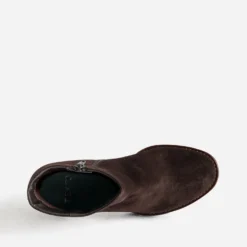 Boots TEXTO marron foncé à plateforme crantée