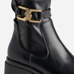 Boots TEXTO noir avec bride amovible