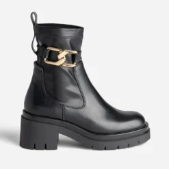 Boots TEXTO noir avec bride amovible