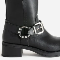 Boots TEXTO noir esprit motard