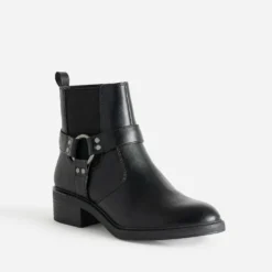 Boots TEXTO noir esprit motard