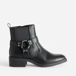 Boots TEXTO noir esprit motard