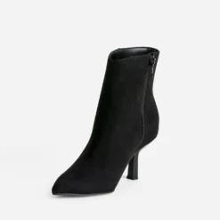 Boots TEXTO noir suédé à bout pointu
