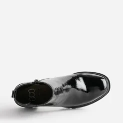 Boots TEXTO noir verni éco-conçu