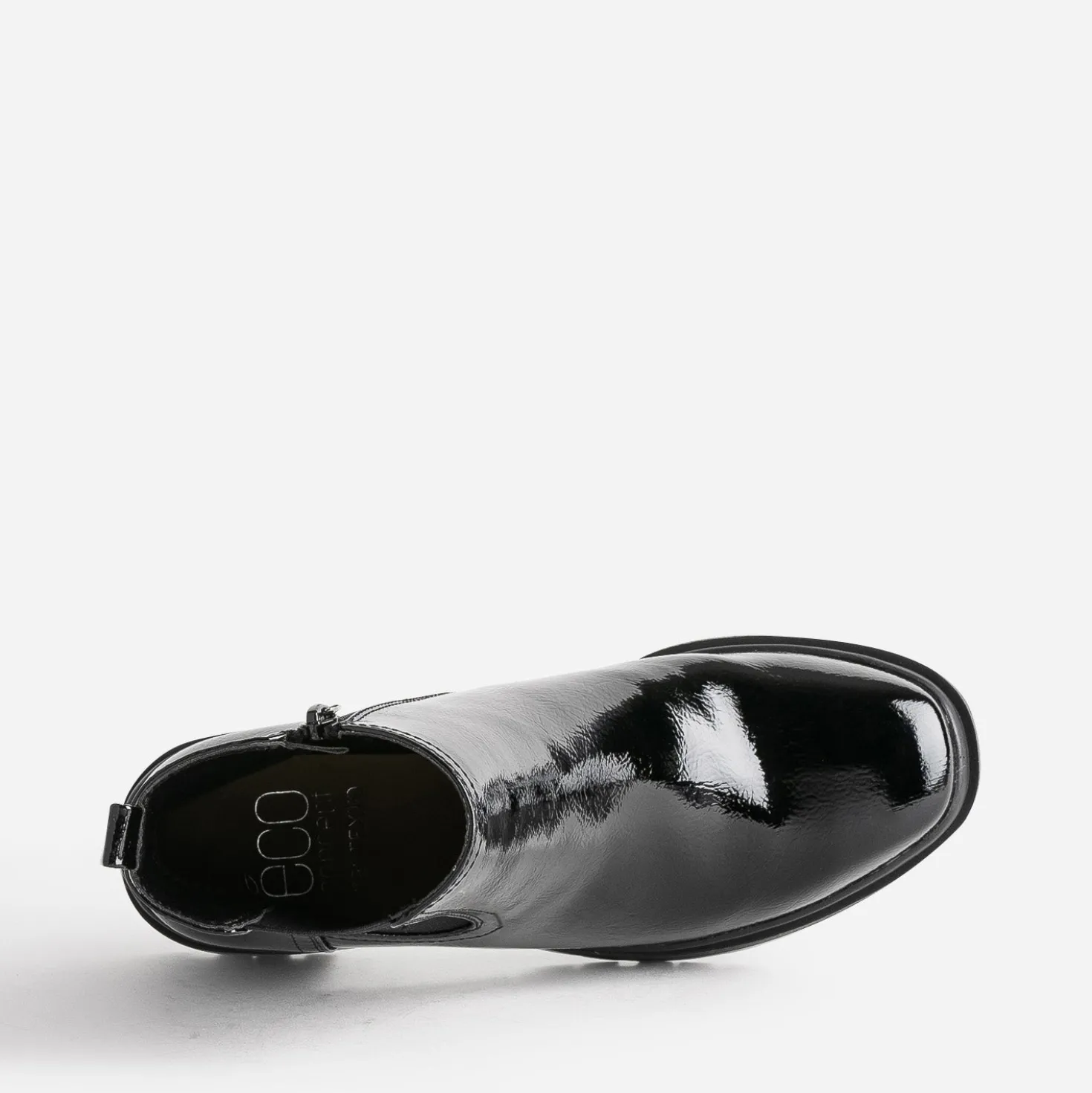 Boots TEXTO noir verni éco-conçu