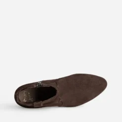 Boots Western ERAM FLEX marron cuir velours