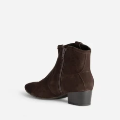 Boots Western ERAM FLEX marron cuir velours
