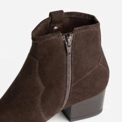 Boots Western ERAM FLEX marron cuir velours