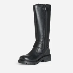 Botte BUGGY noir cuir esprit motard