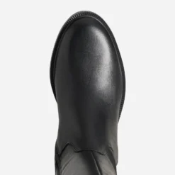 Botte cavalière noire cuir