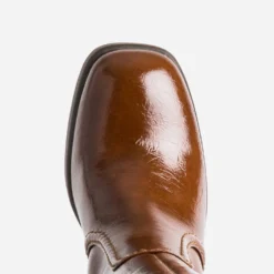 Botte cognac à talon