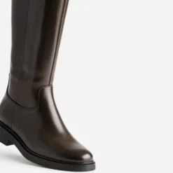 Botte marron cuir