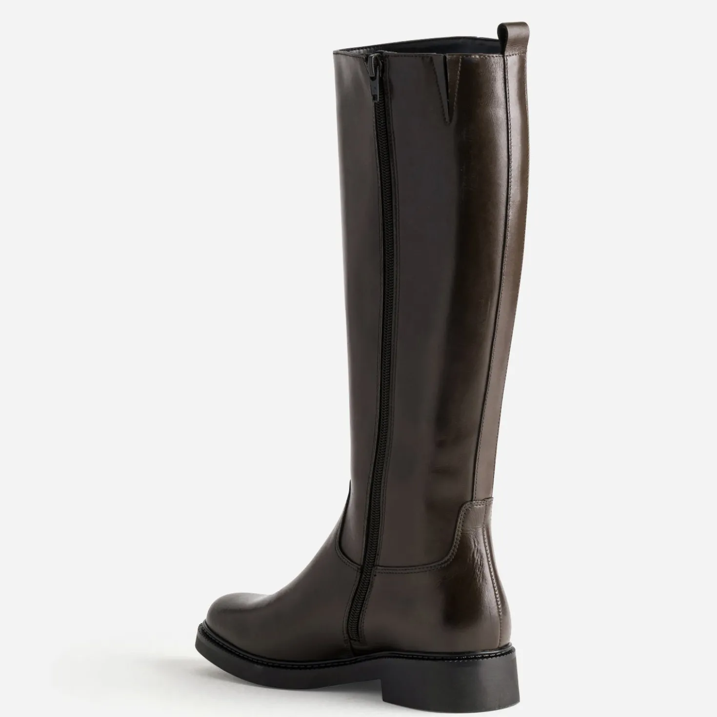 Botte marron cuir