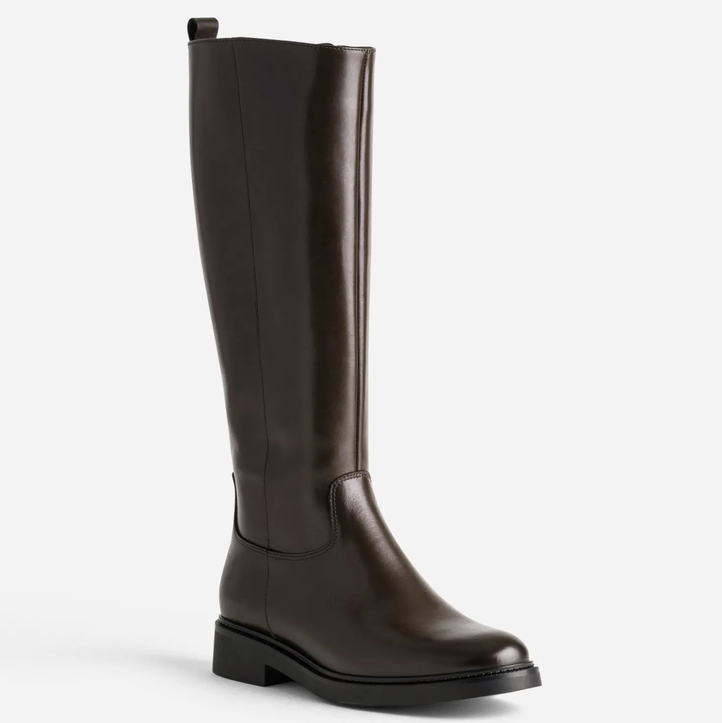 Botte marron cuir