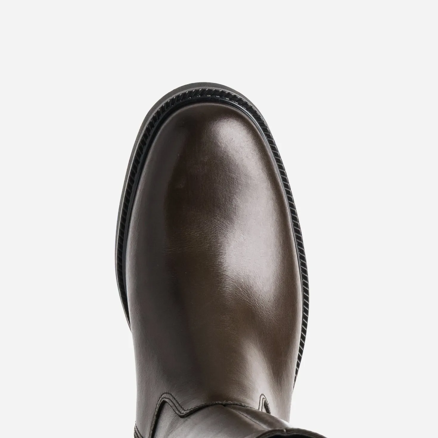 Botte marron cuir