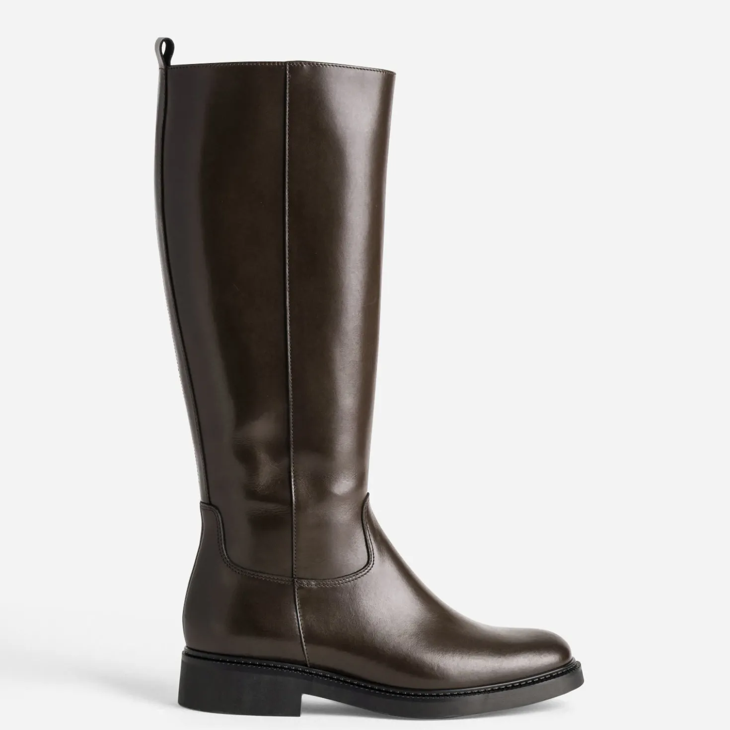 Botte marron cuir