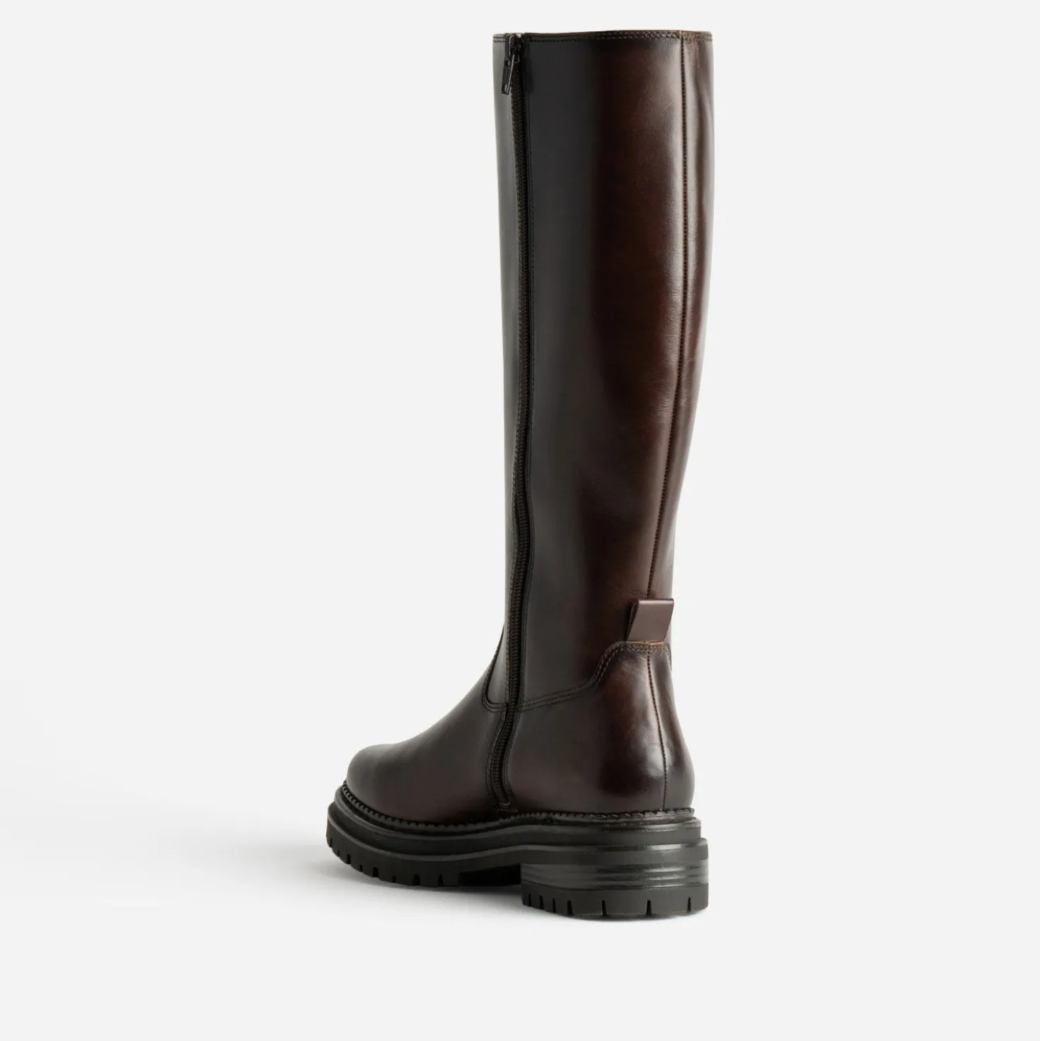 Botte marron cuir détail bijou