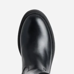 Botte noir cuir esprit motard