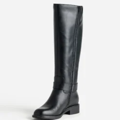 Botte noire boucle cheville