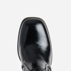 Botte noire à talon