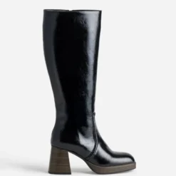 Botte noire à talon