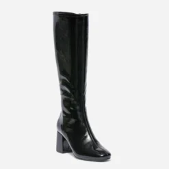 Botte noire vernie