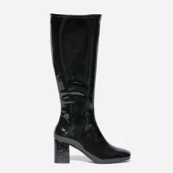 Botte noire vernie