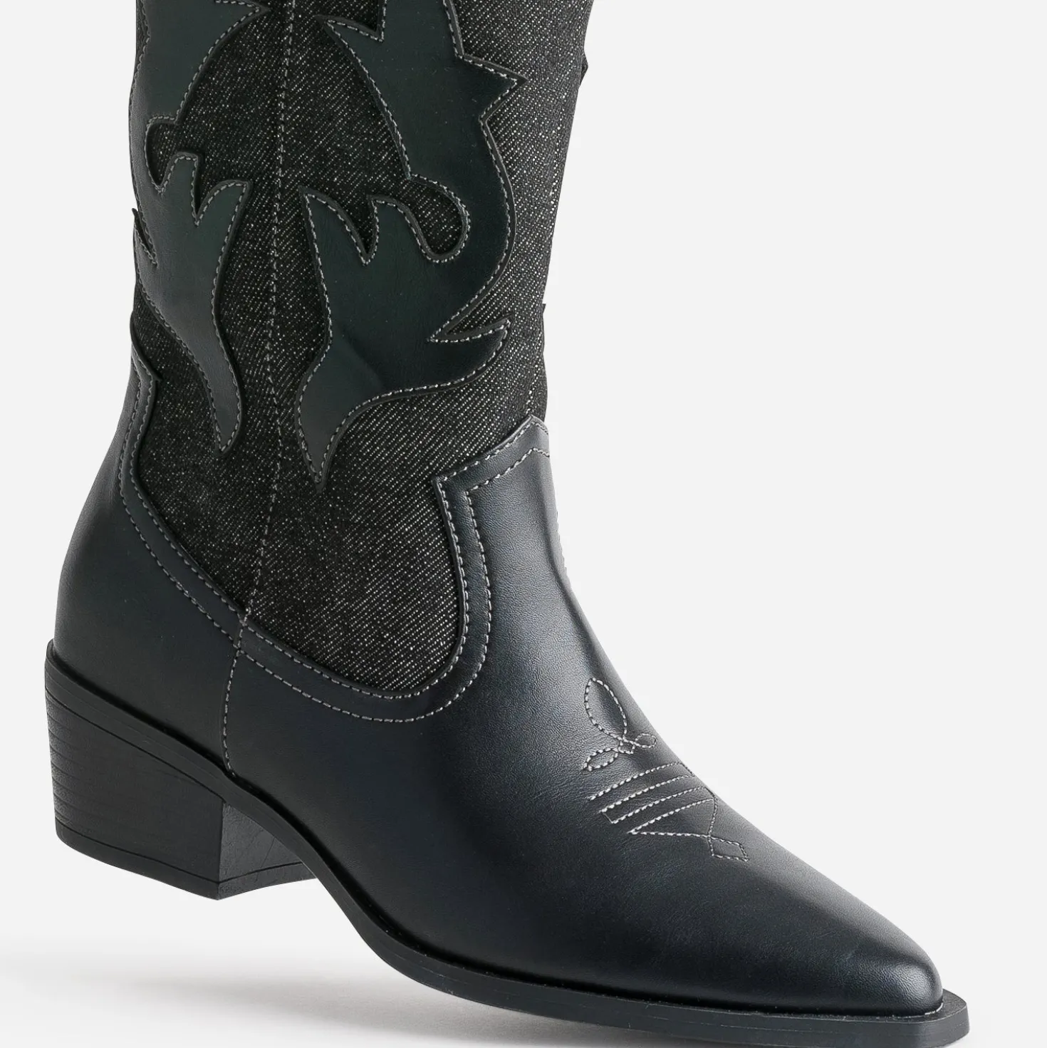 Botte TEXTO denim gris esprit santiag
