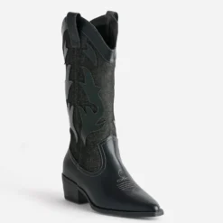 Botte TEXTO denim gris esprit santiag