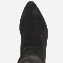 Botte TEXTO en cuir velours éco-conçu à tige plissée