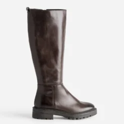 Botte TEXTO marron cuir semelle crantée