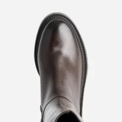 Botte TEXTO marron cuir semelle crantée