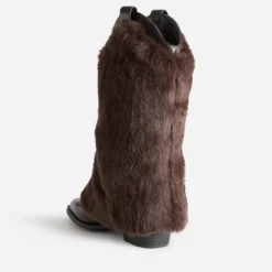 Botte TEXTO marron western avec guêtre amovible