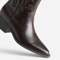 Botte TEXTO marron western avec guêtre amovible
