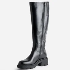 Botte TEXTO noire cuir semelle crantée