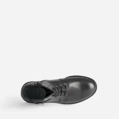 Bottine BUGGY noire éco-conçue décor boucle