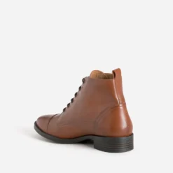 Bottine ERAM FLEX cognac en cuir éco-conçu
