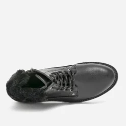 Bottine noire fourrée